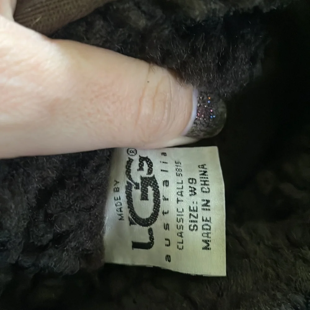 Ugg brown boots classic tall style size 9 women